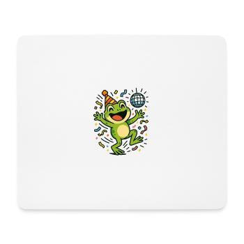 Party Frog - Mouse Pad (horizontal) - white - Front