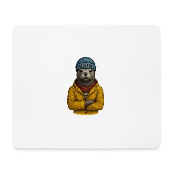 Sea Bear in Moin Design - Mouse Pad (horizontal) - white - Front