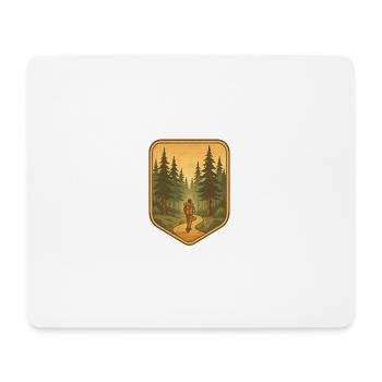 In den Wald - Mousepad (Querformat) - Weiß - Vorne