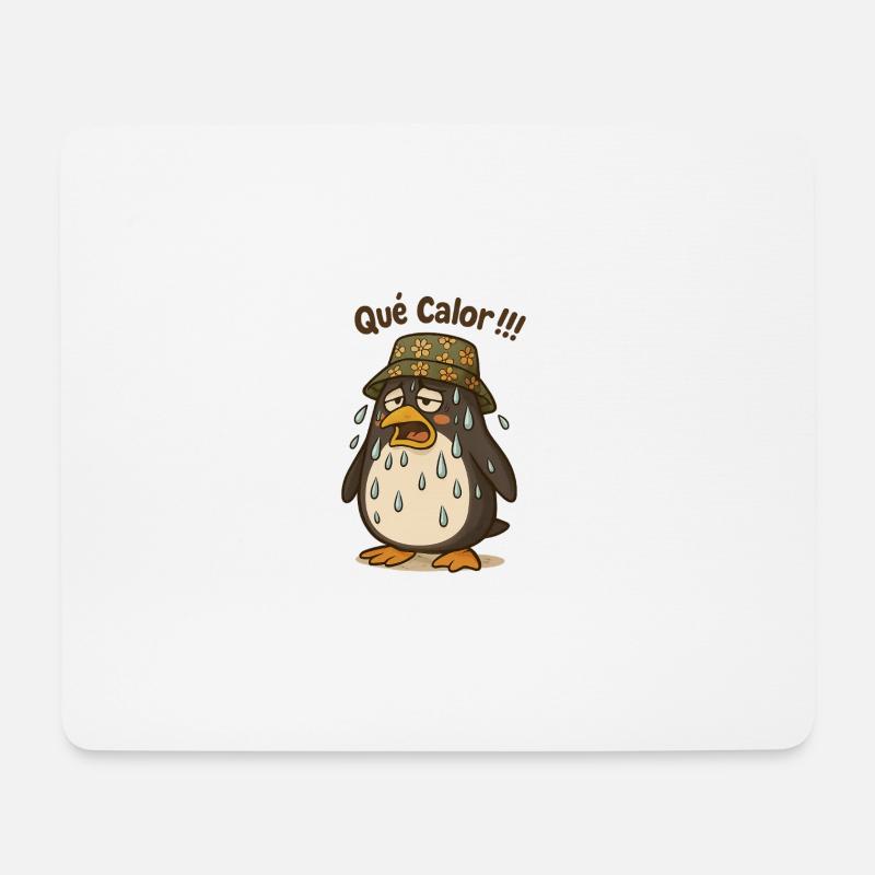 qué calor ! - Tapis de souris (format paysage) - blanc