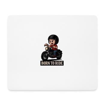 Child biker – Born to Ride - Mouse Pad (horizontal) - white - Front