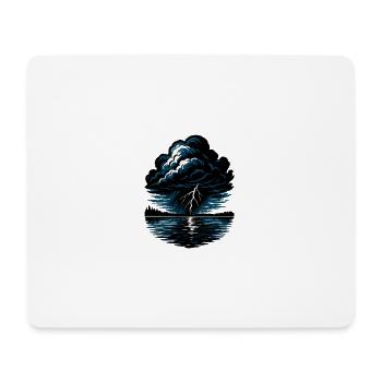 Storm Over the Lake - Mouse Pad (horizontal) - white - Front