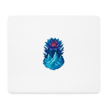 Glacial Bloom - Mouse Pad (horizontal) - white - Front