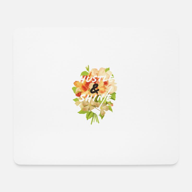 Hustle & Shine - Mouse Pad (horizontal) - white