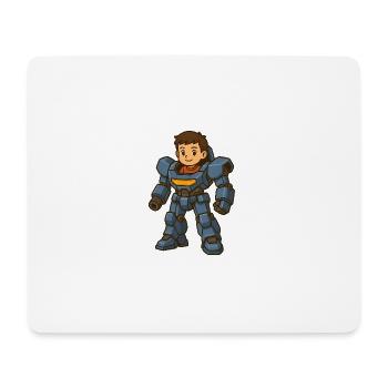 Petit garçon dans un robot gant - Tapis de souris (format paysage) - blanc - Devant