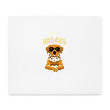 Labrador Vibes – Cool, Treu, Unwiderstehlich - Mousepad (Querformat) - Weiß - Vorne