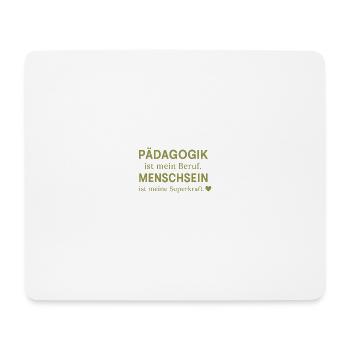 La pédagogie est mon métier - Tapis de souris (format paysage) - blanc - Devant
