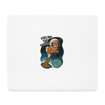 toilet bowel movement toilet funny astronaut kids - Mouse Pad (horizontal) - white - Front