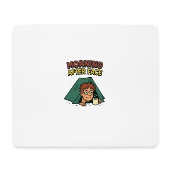 Der Morgen Danach Zelten Camping Festival - Mousepad (Querformat) - Weiß - Vorne