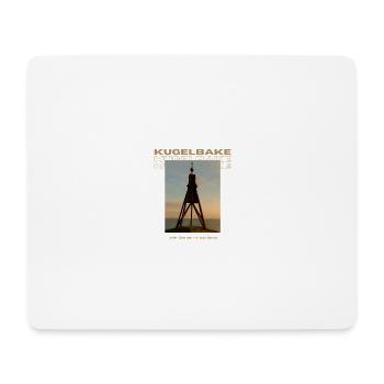 Kugelbake - Mouse Pad (horizontal) - white - Front