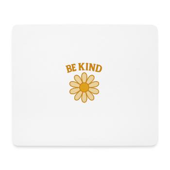 Blumenmotiv mit Botschaft der Freundlichkeit - Mousepad (Querformat) - Weiß - Vorne