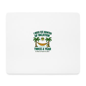 Holiday Humor with Palms and Pendant - Mouse Pad (horizontal) - white - Front