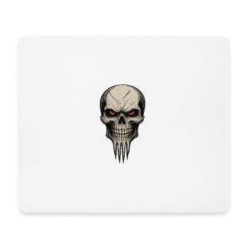 Zombie Skull Albtraum - Mousepad (Querformat) - Weiß - Vorne