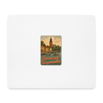 Tampere Church and Koski Beach - Mouse Pad (horizontal) - white - Front