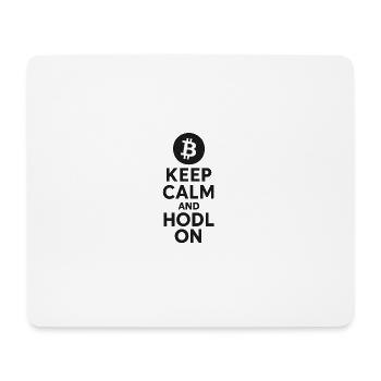 Crypto HODL Inspirational Design - Mouse Pad (horizontal) - white - Front