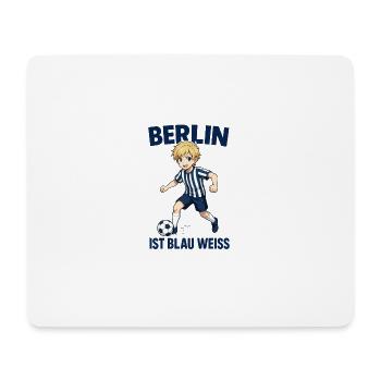 Berlin Football Fan Design - Mouse Pad (horizontal) - white - Front