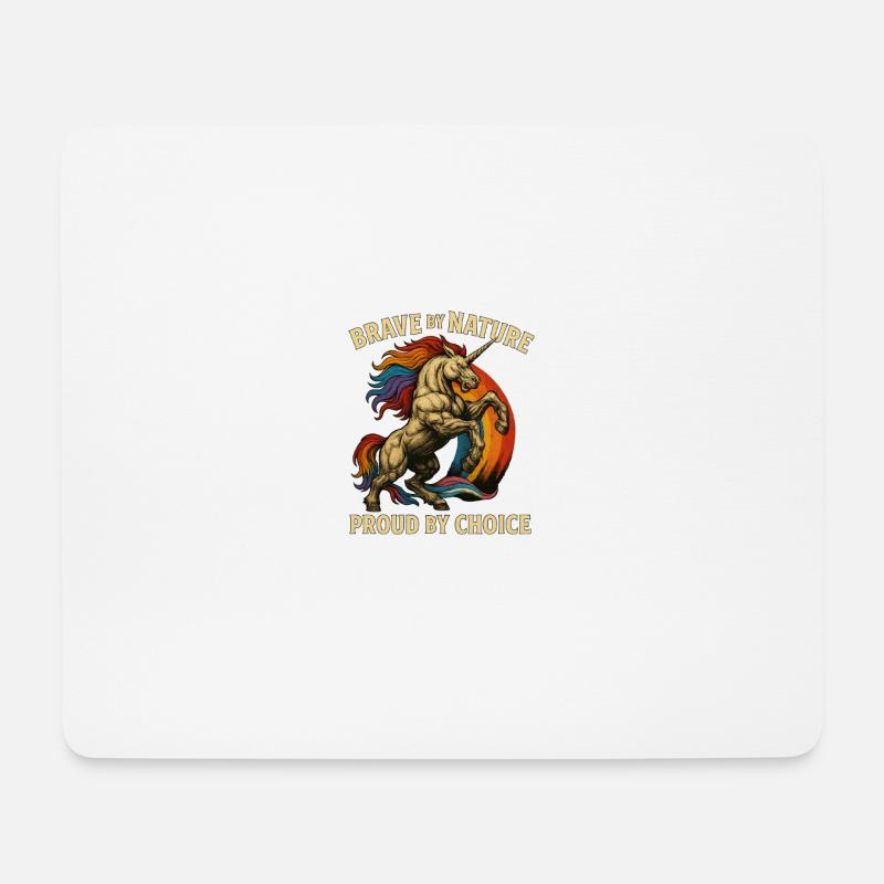 Brave by Nature - Mouse Pad (horizontal) - white