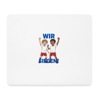 Gemeinschaftsgeist Kinder Design - Tapis de souris (format paysage) - blanc - Devant
