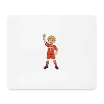 Beer master child in jubilation step - Mouse Pad (horizontal) - white - Front