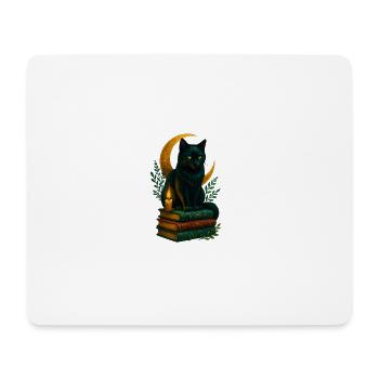 Enchanting_black_cat - Mousepad (Querformat) - Weiß - Vorne