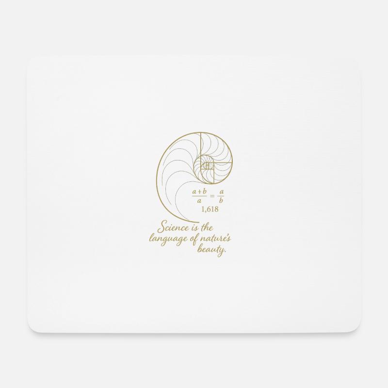 Golden Ratio - Mousepad (Querformat) - Weiß