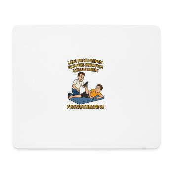 Dicton humoristique sur la physiothérapie - Tapis de souris (format paysage) - blanc - Devant