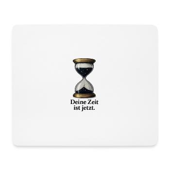 Deine_Zeit_ist_jetzt - Tapis de souris (format paysage) - blanc - Devant