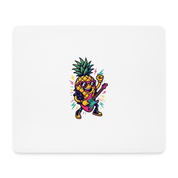 Music Ananas - Mousepad (Querformat) - Weiß - Vorne