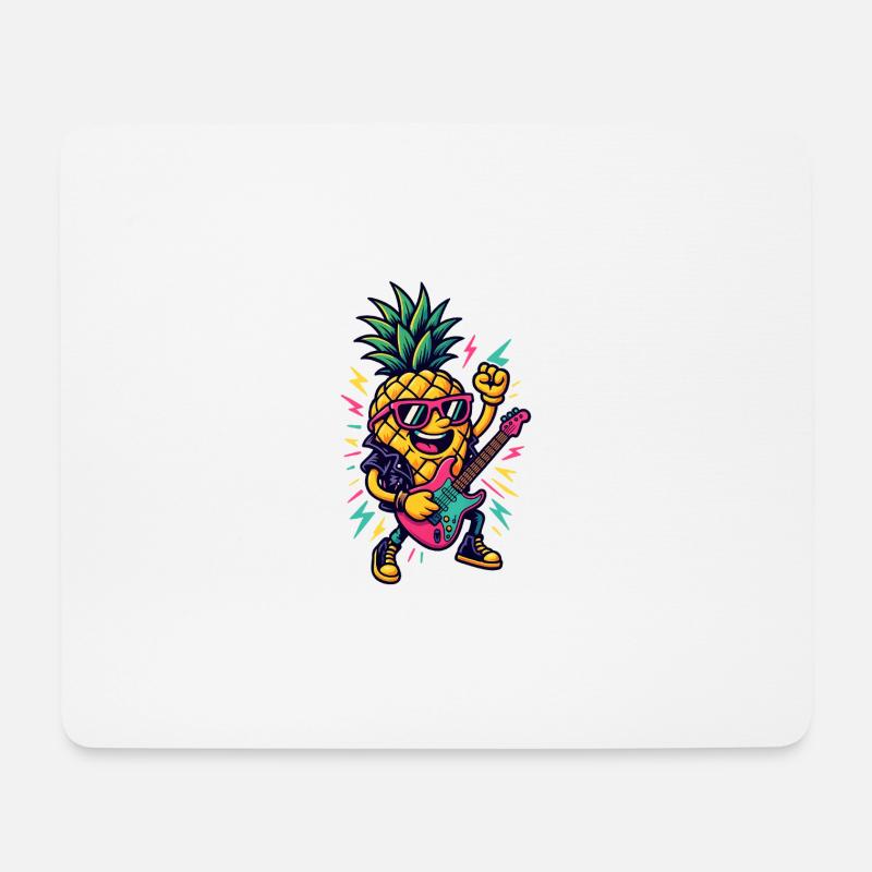 Music Pineapple - Mouse Pad (horizontal) - white