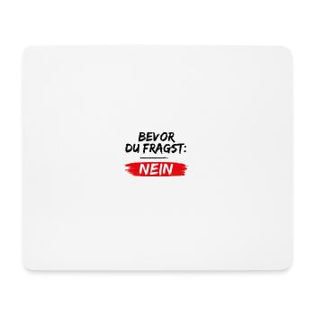 Attitude anti-positivité sans lettrage - Tapis de souris (format paysage) - blanc - Devant