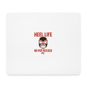 Lustiges Sprüche Shirt – Heel Life Wrestling Fans - Mousepad (Querformat) - Weiß - Vorne