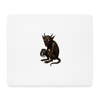 Oeuvre de créature démoniaque - Tapis de souris (format paysage) - blanc - Devant