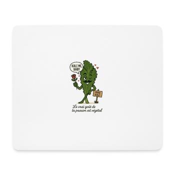 Grünkohl mich Baby - Mousepad (Querformat) - Weiß - Vorne