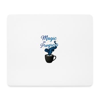 Magic Coffee –  Kaffeetasse Design für Magier  - Mousepad (Querformat) - Weiß - Vorne
