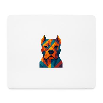 Hund | Hundekopf Print / Druck / Design - Mousepad (Querformat) - Weiß - Vorne