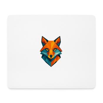 Fuchs | Fuchskopf Print / Druck / Design - Mousepad (Querformat) - Weiß - Vorne
