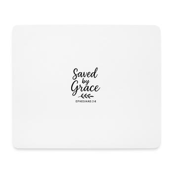 Gerettet durch Gnade Epheser Heilige Schrift - Mousepad (Querformat) - Weiß - Vorne