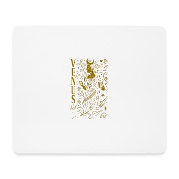 Venus Celestial Line Art Goddess - Mouse Pad (horizontal) - white - Front