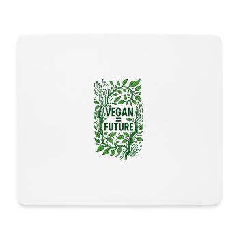 Vegan Future Green Tech Vision - Mouse Pad (horizontal) - white - Front