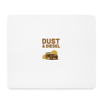 Dust & Diesel – Offroad Outback - Mousepad (Querformat) - Weiß - Vorne