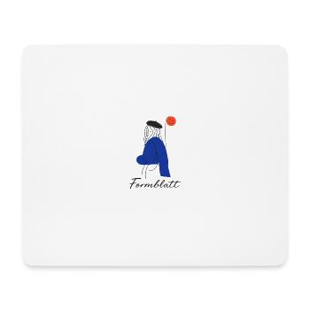 Form Silhouette Blue - Mouse Pad (horizontal) - white - Front