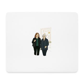 Oma Karin - Mousepad (Querformat) - Weiß - Vorne