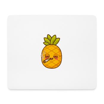 Ananas Fou - Tapis de souris (format paysage) - blanc - Devant
