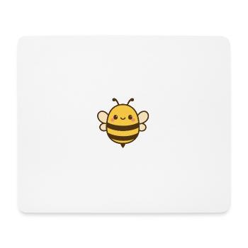 Kawaii Honey Bee Illustration - Mouse Pad (horizontal) - white - Front