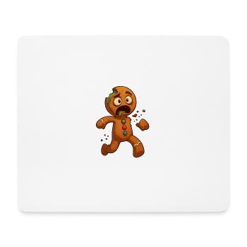 Halloween Zombie Gingerbread Man - Mouse Pad (horizontal) - white - Front