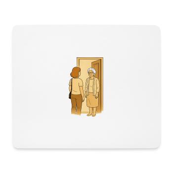 Oma Karin - Mousepad (Querformat) - Weiß - Vorne