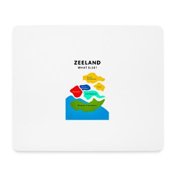 Carte des couleurs de la Zélande - Tapis de souris (format paysage) - blanc - Devant