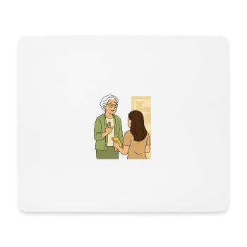 Grandma Karin - Mouse Pad (horizontal) - white - Front