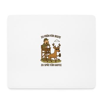 Trop tôt pour une proie, trop tard pour un café - Tapis de souris (format paysage) - blanc - Devant