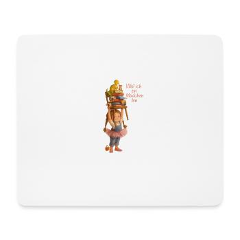 PARCE QUE JE SUIS UNE FILLE - Tapis de souris (format paysage) - blanc - Devant